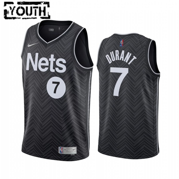 NBA Brooklyn Nets Trikot Kevin Durant 7 2020-21 Earned Edition Swingman - Kinder